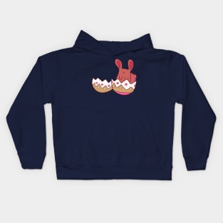 Easter Egg Shell Bunny Kids Hoodie